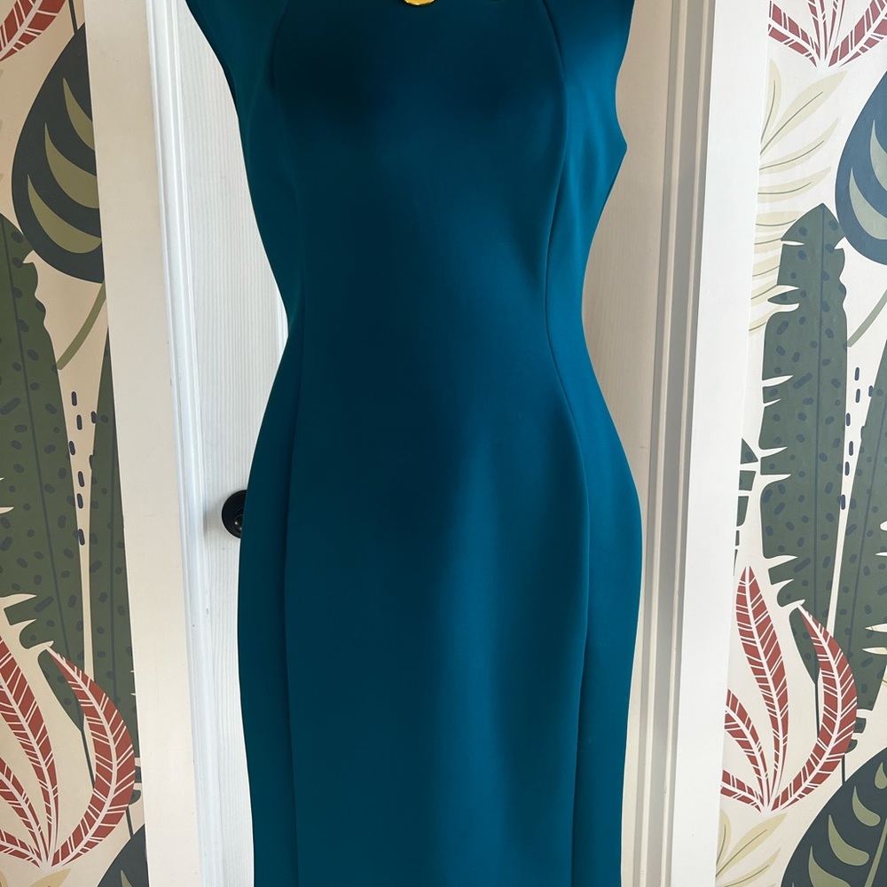 Calvin Klein Teal Midi Dress